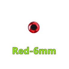 100-500개 낚시 미끼 눈 홀로그램 3D 3mm 4mm 5mm 6mm 시뮬레이션 플라이 낚시 미노우 인조 물고기 DIY 눈, 01 100PCS, 04 Red-6mm