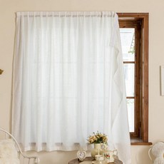 붙이는 햇빛차단 눈부심제로 비침없는 커튼 고급 나비주름커튼 사생활보호 무타공 커튼