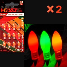 전자케미 밤낚시 대물 낚시, 레드+레드, 1개