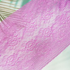dklace 스판레이스모음 / 스판레이스 5-73235-S 폭 23cm 자가드, 연보라, 1개