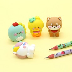 핑크풋 쪼꼬미친구들 피규어 연필깎이(랜덤발송), 2000쪼꼬미친구들피규어연필깎이_랜덤, 본상품선택