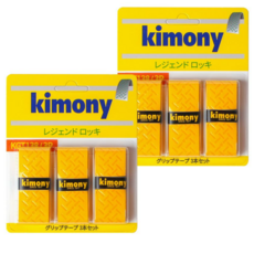 키모니 레전드 오버그립 타이어패턴 KGT138/3P 2세트, 옐로우, 6개