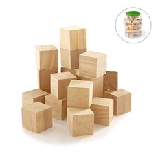 (창의와날개) 원목쌓기나무 (2.cm/108pcs) 보관함 포함, 1개