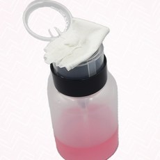 화장솜용기 펌프형 리무버 푸쉬 공병 네일 케어 디스펜서 강템, 1개