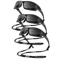 QALLY 편광 선글라스-남성용 스포츠 남성용-선글라스: 자외선 차단 기능이 있는 선글라스 낚시 운전 달리기 사이클링 블랙/블랙 미디엄 155501