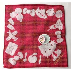 平井涼子日本三麗鷗 HELLO Kitty 刺繡 無撚系 抗菌防臭手帕