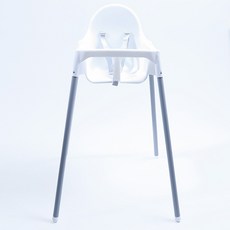 핫버튼 식당 아기의자 업소용 식탁의자 카페 하이체어, 화이트