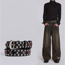 Jaded London 鉚釘裝飾皮帶