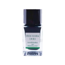 파이롯트 만년필 잉크 색채방울 iroshizuku mini 15ml 진녹색 INK15SHR