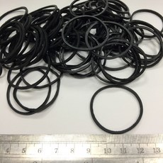 【HY】橡皮筋 No.16 天然橡膠膠圈 (1kg/包) 水果蔬果包裝 辦公文件綑綁, 1個, 黑色, 黑色