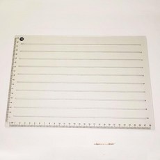 입시 격자 A4 짧은 줄긋기 표시 간격 줄간격 직선 연습 종이 특수 노트, 1개, 1.8cm 2mm 자 A4 줄자 27cm