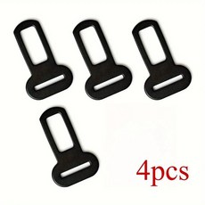 4개입 대형견 차량용 안전벨트 어댑터 목줄용 자동차 시트 호환 가능, 1개, Black 4pcs