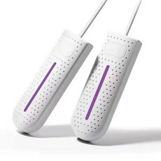 신발 건조기 탈취 관리기 운동화 안전화 습기 제거기 구두 열풍 드라이기 신발장, 화이트 USB 퍼플 라이트 포함, 기본 모델명/품번