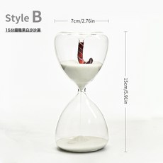 創意15分鐘紅櫻桃沙漏計時器聖誕糖果玻璃沙漏家居裝飾擺件, sl2065 糖果款白沙 15分鐘:sl2065 糖果款白沙 15分鐘