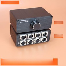 2채널 XLR 밸런스 무손실 셀렉터 스위치 3입 1출, 1개, 주요: 무조건 반품 불가, 기본 색상