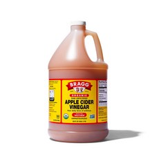 유기농 생 사과 사이다 식초 여과되지 않은 브래그 1갤런 ( Organic Raw Apple Cider Vinegar Unfiltered Bragg 1 Gal (128oz) Liq, 128ml, 1개