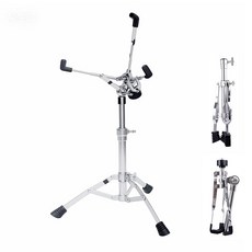 NODIBRO 스네어 스탠드 높이 조정 45cm-68cm 금속 드럼 스탠드 삼각대 디자인 내구성 연습 드럼 패드 스탠드 12~14인치 스네어 드럼 드럼 스틱 경량 다기능 쿠백 포함, 1개, 상세페이지 참조