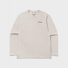 아이더 긴팔티 JQS DMU24251KV BASE (베이스) 남성 긴팔 라운드 티셔츠 (OATMEAL GREY)