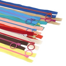 투톤 비슬론 컬러지퍼 3호 파우치 지퍼 20cm, 1개, 피치핑크