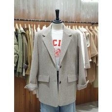 [백화점 홈쇼핑 정품] 지컷 베이직 헤링본 테일러드 자켓 7225410001