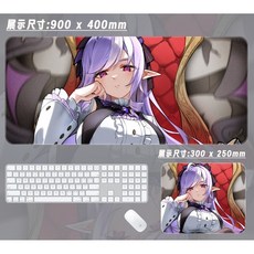 젠레스 존 제로 비비안 밴시 동인 마우스패드 키보드 장패드 두께 3mm, 패턴 12, 700x300mm