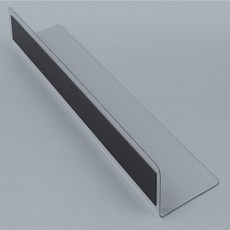 까미상사 L형 투명 칸막이 28x6cm 1P 자석형 진열대칸막이