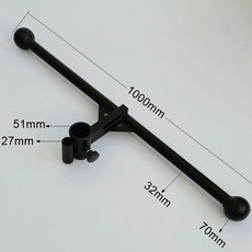 바벨 지지대 트랩바 구멍 블랙스틸 거치대 훈련기 고정, 다중 위치 레버25 28 50 범용, 1개, 1g