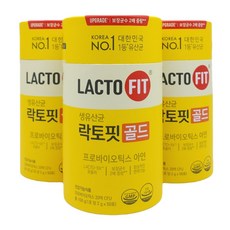 락토핏 생유산균 골드 50포 x 3통 (150포) 5개월분 리뉴얼 20억유산균, 3개