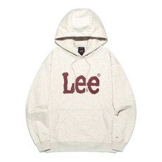 매장정품 리 LEE 빅 트위치 로고 후드 티셔츠 오트밀 LE2503HD01OT 463567