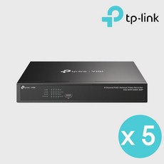 티피링크 VIGI 8 채널 PoE+ 네트워크 비디오 녹화기, VIGI NVR1008H-8MP, 5개