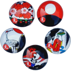 오광 화투 볼마커 ( 오광 5개 + 자석클립1개 ) 라운딩 골프 악세사리 개별포장