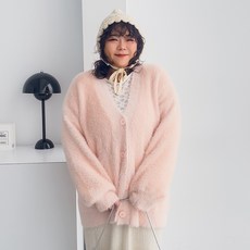 LULUS/PLUS 水貂絨V領排釦外套