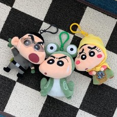짱구 극장판 황금 스파이 대작전 인형 가방고리 키링, 색상, 높이