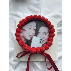 하남 앙금 플라워 떡 케이크 포토케이크 사진케이크 1호, 1개, 600g