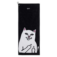 YAV RIPNDIP 中指貓 美國總公司授權 Lord Nermal 高爾夫球方巾 含掛勾, 1個