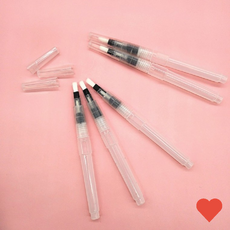 미술 붓 워터 브러쉬 수채화붓 붓펜 플랫형 6mm 캘리그라피