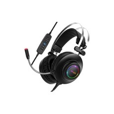 앱코 HACKER 가상 7.1 RGB 진동 노이즈 캔슬링 마이크 3D 초경량 게이밍 헤드셋, N550, 블랙