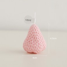 『當天出貨 台灣現貨』韓國ins 草莓造型香薰蠟燭 生日佈置/慶生派對/造型蠟燭/草莓蠟燭, 1個, 大粉草莓1入_(不含運)未滿佰元不出貨