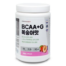 프로게이너 bcaa+g 복숭아맛 아미노산 BCAA 글루타민, 1개, 300g