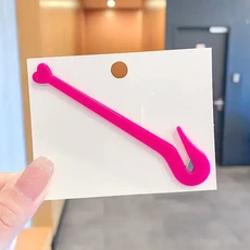 쿠쿠스토어 다채로운 헤어 고무 밴드 커터 일회 리무버 통증 넥타이 제거 도구 소녀 스타일링 액세서리, 03 Heart Rose