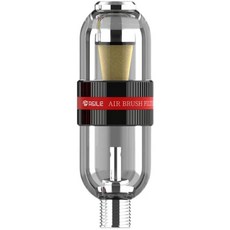 弘德模型 AG01 噴筆用濾水器 2021新款氣水分離器 過濾器 濾水杯 水隔 1/8吋, 1個, 黑色