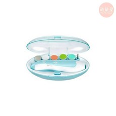 nac nac 電動指甲修磨機 嬰幼兒成人適用 低噪音LED照明, 1個, NacNac電動指甲修磨機(藍色), 藍色