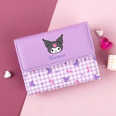 지갑 심플 즐거운 쿠로미