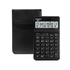 카시오 JW-200 SC 파스텔톤 계산기 (전용케이스 포함), 1개, 블랙