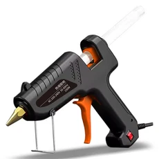 150W 핫멜트 글루건 11MM 투명 글루스틱 포함 미니건 가정용 전기 열 수리 도구 특수 스틱 세트, 01 미국, 01 black