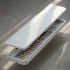 청소 키트 포함 리토 키보드 손목 받침대 팜레스트 일체형 수납형, 1개, 화이트