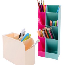 배꼽이집 4구 멀티 펜꽂이 연필꽂이정리함, 소