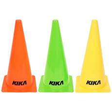키카 스포츠 훈련용 라바콘 1P 38cm, 라바콘 색상, 옐로우