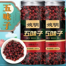 오미자 중국약품 정품 공식 플래그십 스토어 야생 물에 담가 마시기 오미자차 오주에 담가 마시기 물에 담가 마시기, 오미자 100g3캔, 1개, 1개