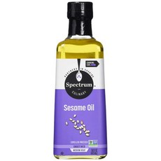 스펙트럼 컬리너리 비정제 참기름 16 Fl Oz Spectrum Culinary Unrefined Sesame Oil 16 Fl Oz, Spectrum Culinary 정제되지 않은 참기름, 1개